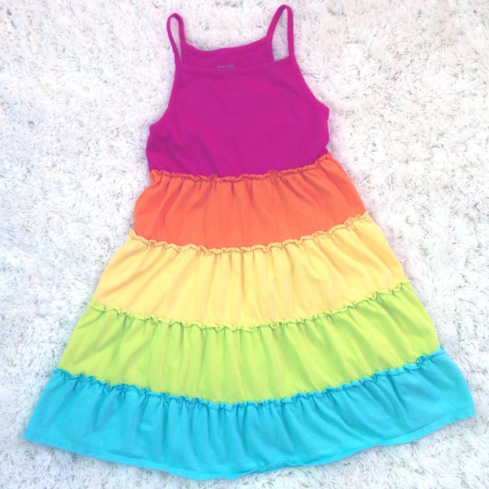 GARNET HILL Rainbow Twirl Dress (8 Girls)